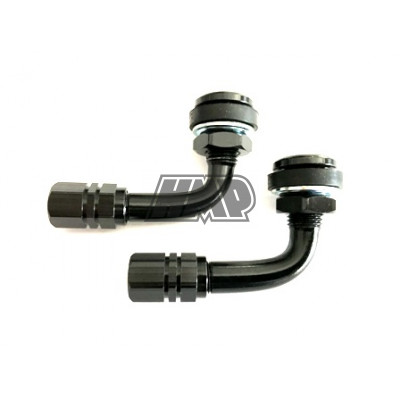 Válvula de ar 90º preto ( conjunto 2 peças )